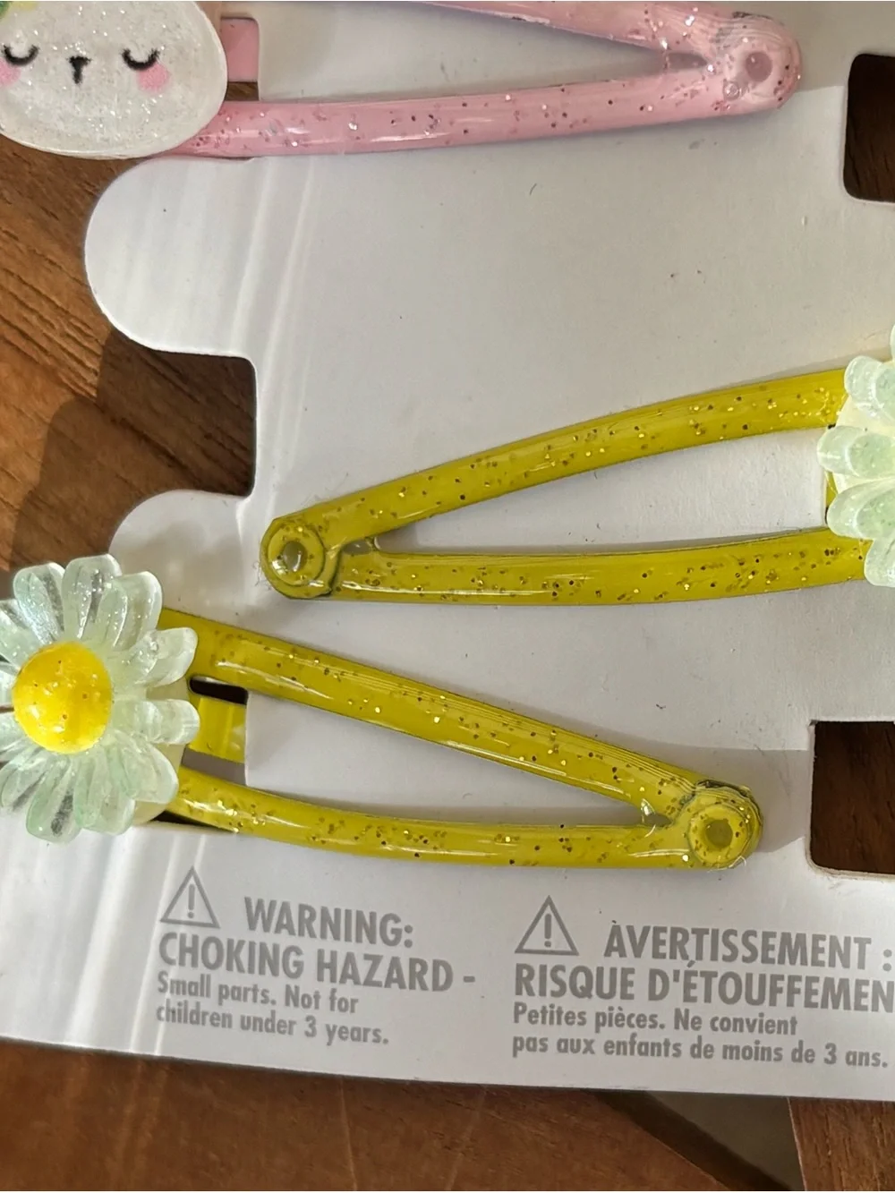 New 2 Pk Claire’s Bunny Rabbit Daisy Flowers Butterfly Hair Clips Ponytail Set